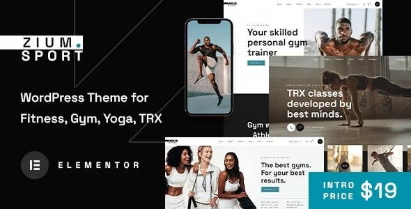 Zium Sports and Fitness WordPress Theme 1.0.0 GPL Theme