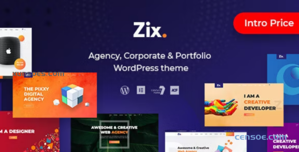 Zix Digital Agency MultiPurpose WordPress Theme 1.0.5 GPL Theme