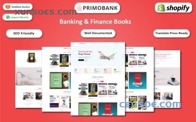 Primo Bank - Banking & Finance Book Store Shopify Theme