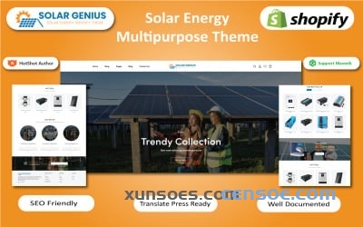 Solar Genius - Solar, Wind & Renewable Energy Store Shopify Theme