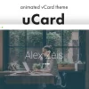 uCard Animated vCard WordPress Theme 1.2.8破解版主题