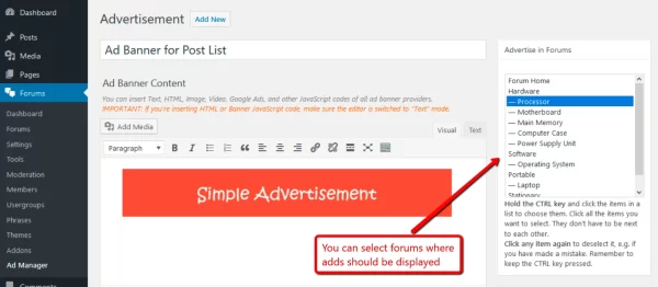 wpForo Ads Manager 3.0.2 GPL Plugins
